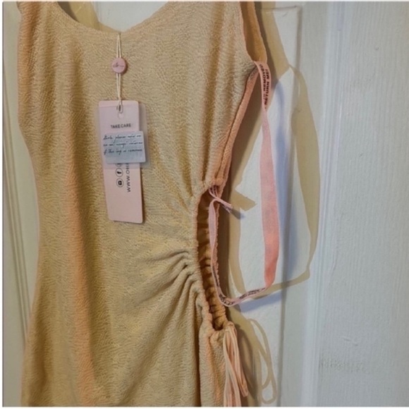 Oh Polly Cream Asymmetric Mini Dress - Picture 6 of 9